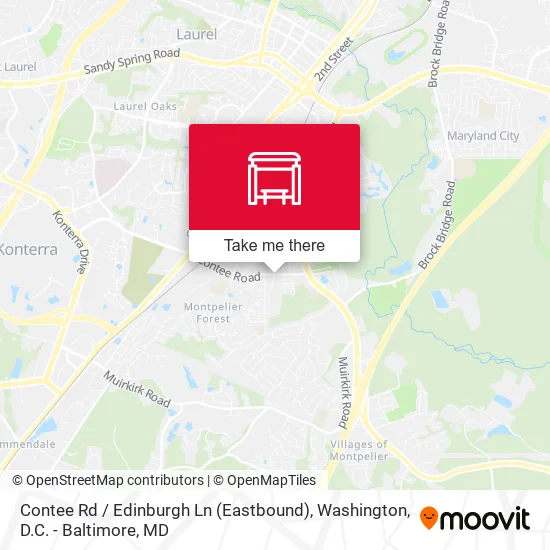 Contee Rd / Edinburgh Ln (Eastbound) map