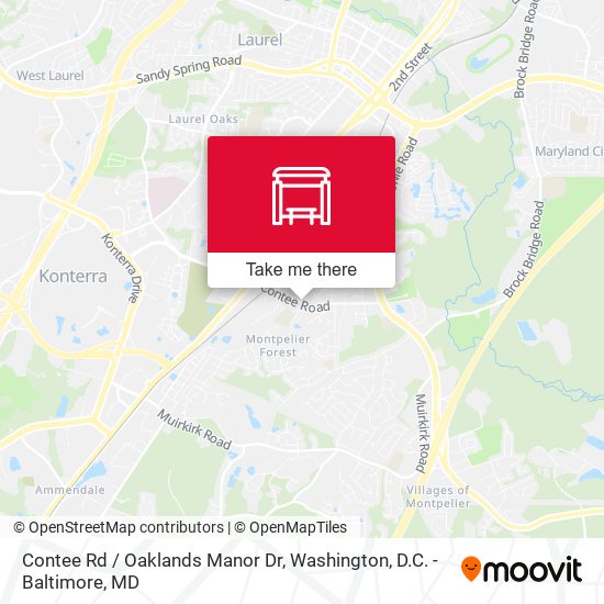 Contee Rd / Oaklands Manor Dr map