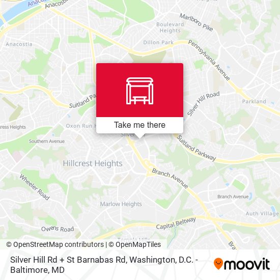 Mapa de Silver Hill Rd + St Barnabas Rd