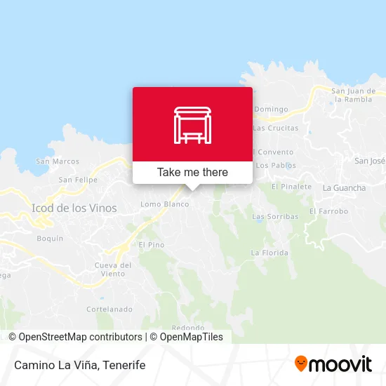 Camino La Viña map