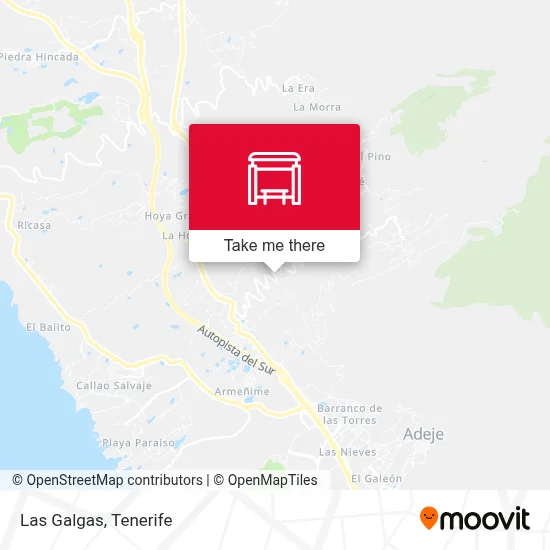 Las Galgas map