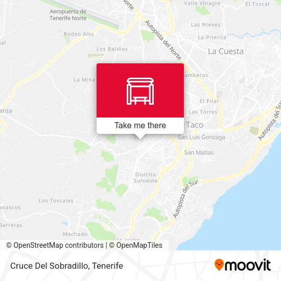 Cruce Del Sobradillo map