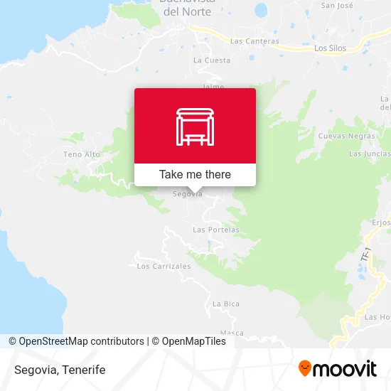 mapa Segovia