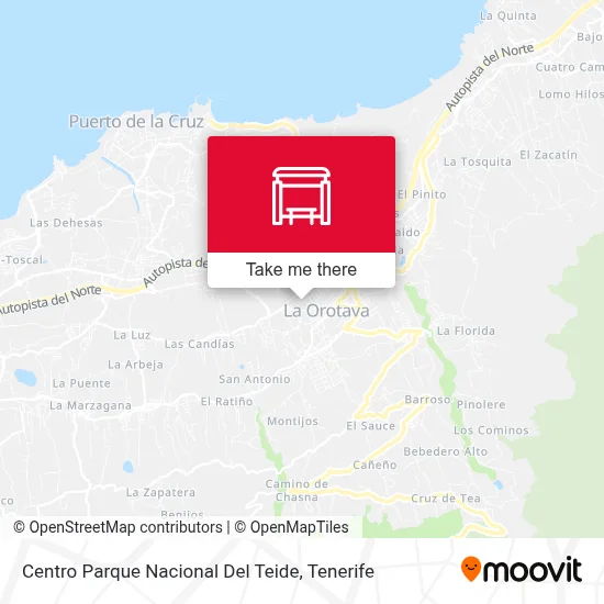 Centro Parque Nacional Del Teide map