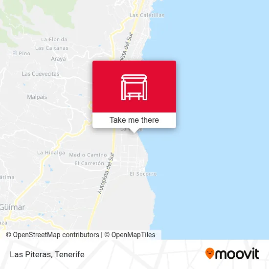 Las Piteras map