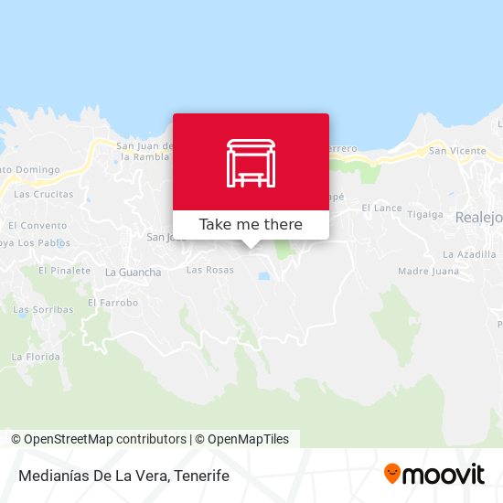 Medianías De La Vera map