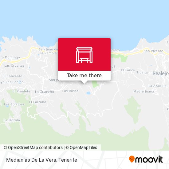 Medianías De La Vera map