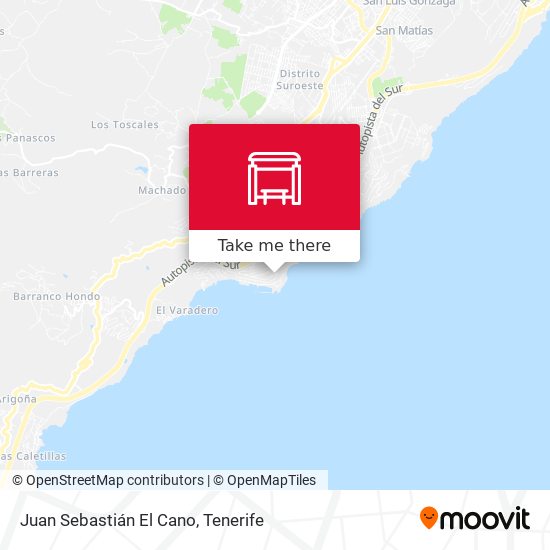 Juan Sebastián El Cano map