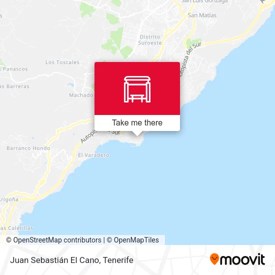 Juan Sebastián El Cano map