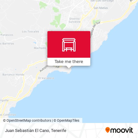 Juan Sebastián El Cano map