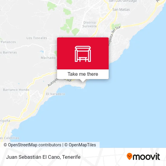 Juan Sebastián El Cano map