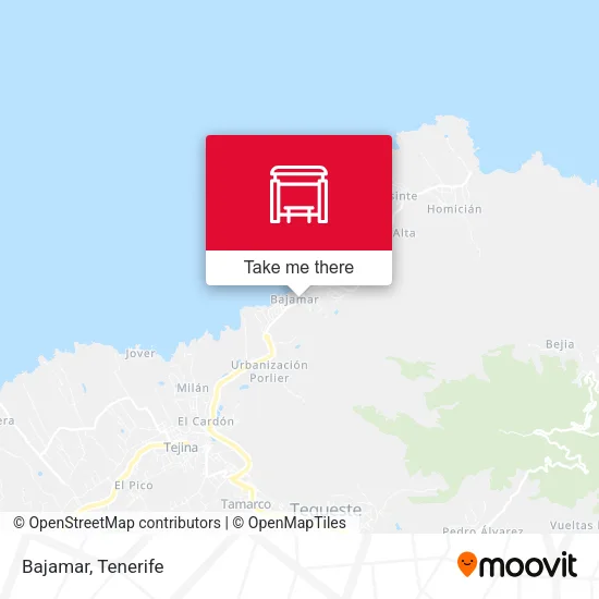 Bajamar map