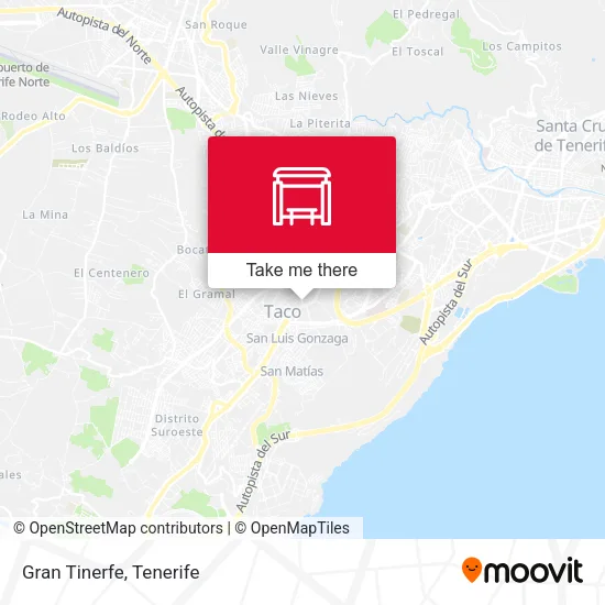 Gran Tinerfe map
