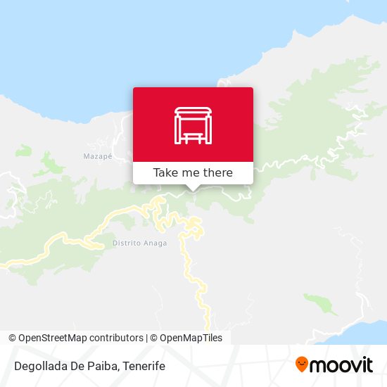 Degollada De Paiba map