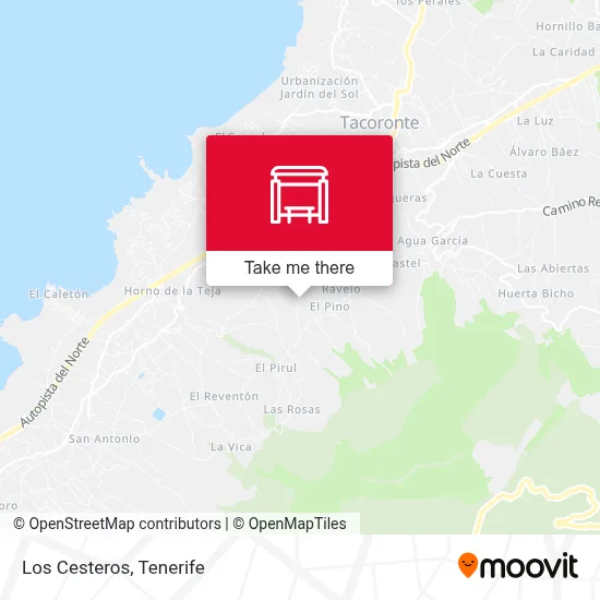 Los Cesteros map