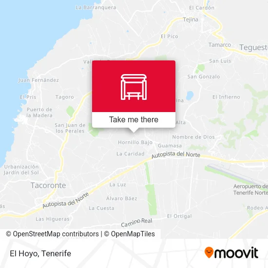 El Hoyo map