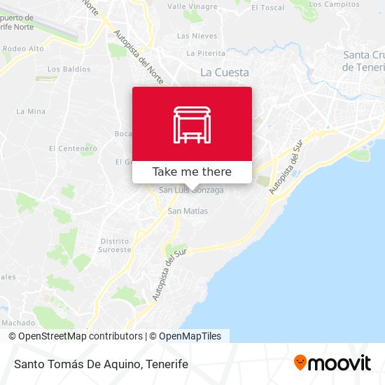 Santo Tomás De Aquino map