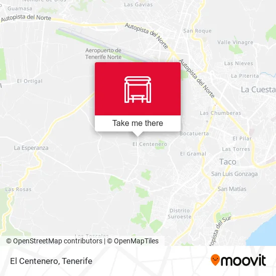 El Centenero map
