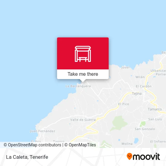 La Caleta map