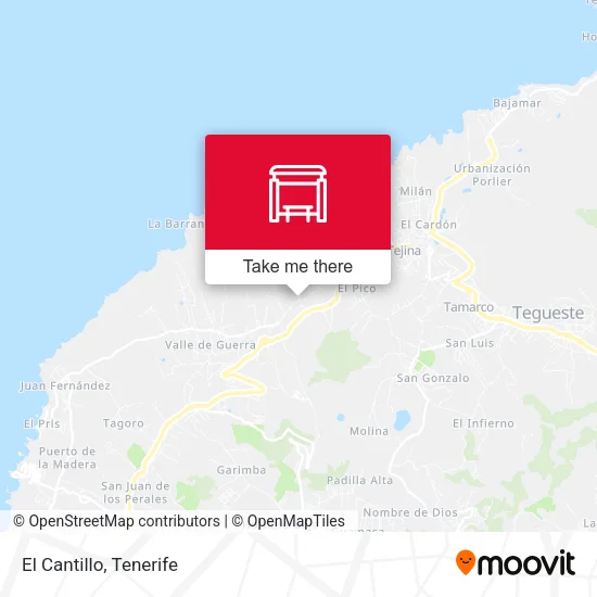 El Cantillo map