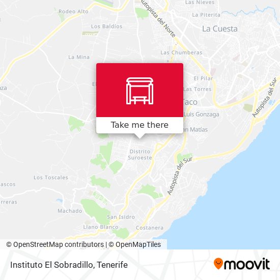 Instituto El Sobradillo map