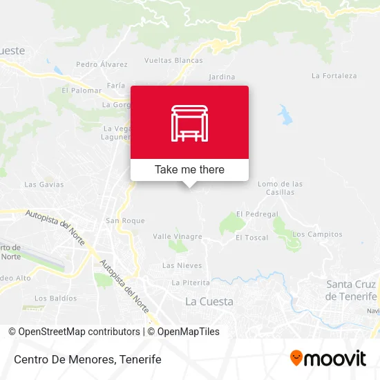 Centro De Menores map