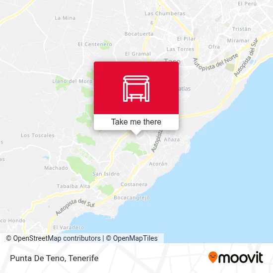 Punta De Teno map
