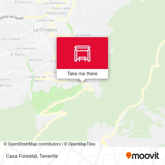 Casa Forestal map