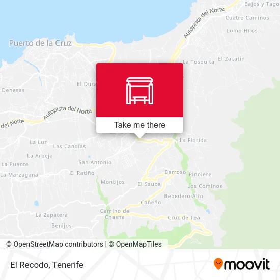 El Recodo map