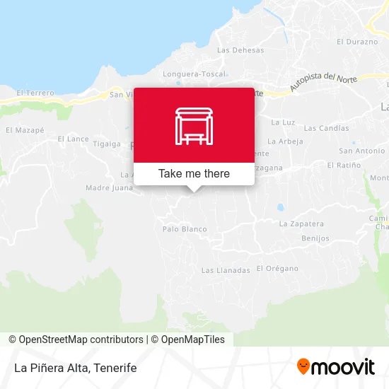 La Piñera Alta map