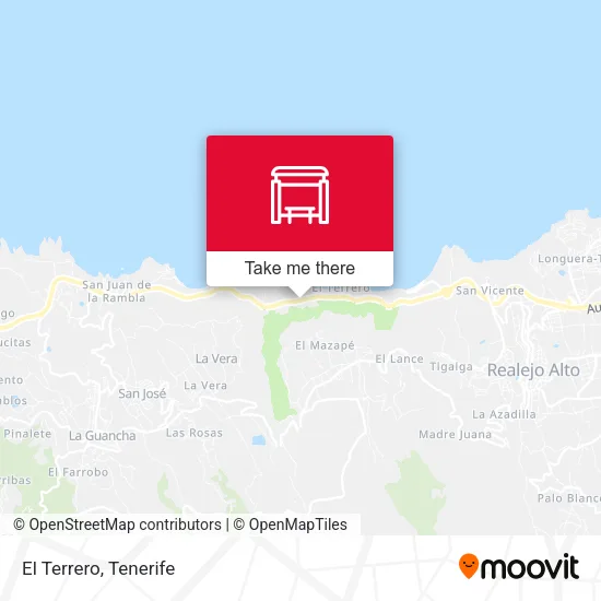 El Terrero map