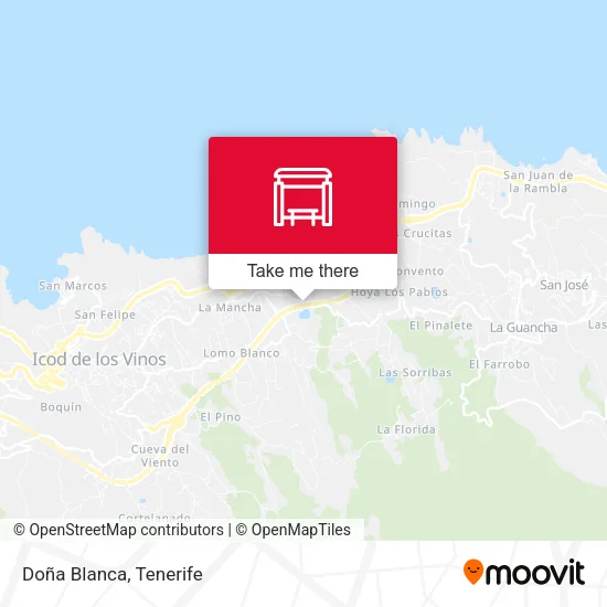 Doña Blanca map