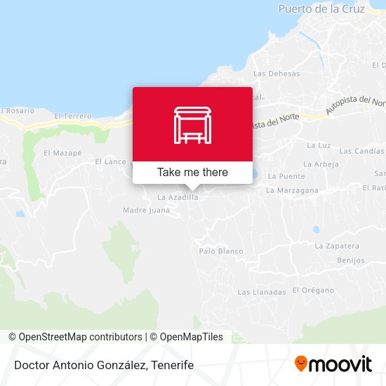 Doctor Antonio González map