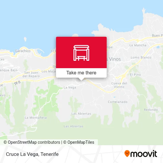 Cruce La Vega map