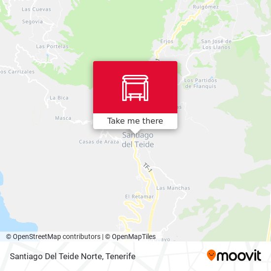 mapa Santiago Del Teide Norte