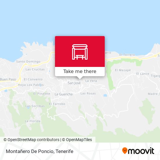 Montañero De Poncio map