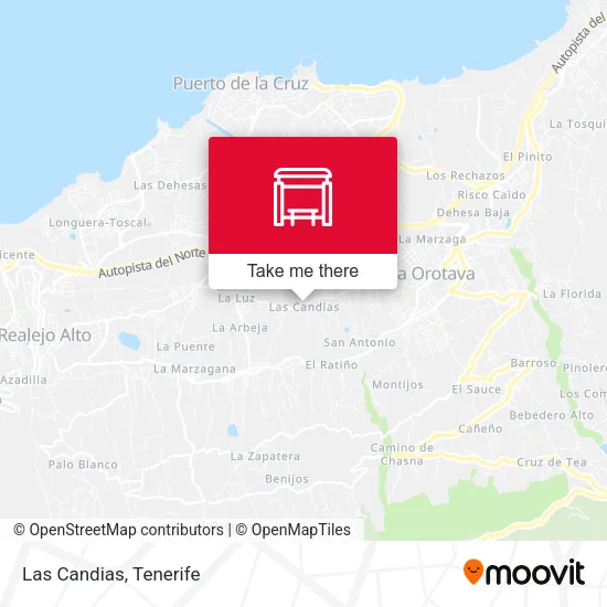 Las Candias map