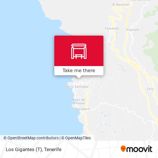 Los Gigantes (T) map