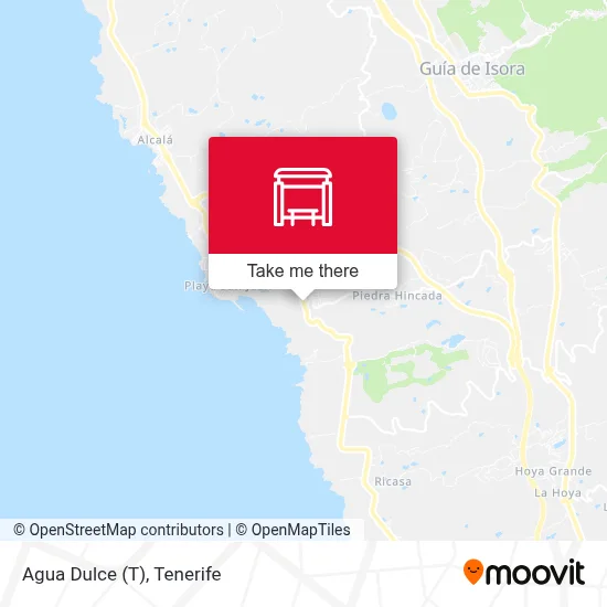 Agua Dulce (T) map