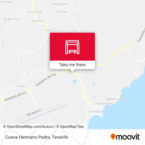 Cueva Hermano Pedro map