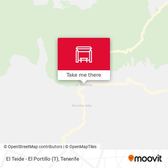 El Teide - El Portillo map