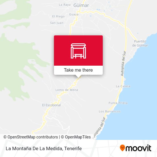La Montaña De La Medida map