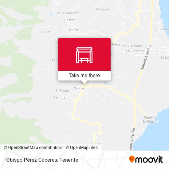 Obispo Pérez Cáceres map