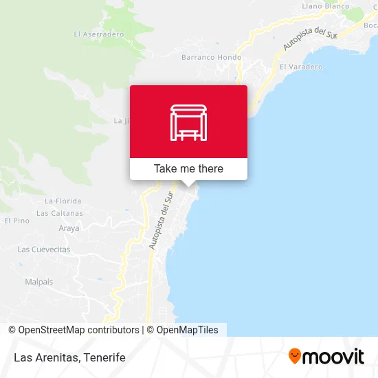 Las Arenitas map