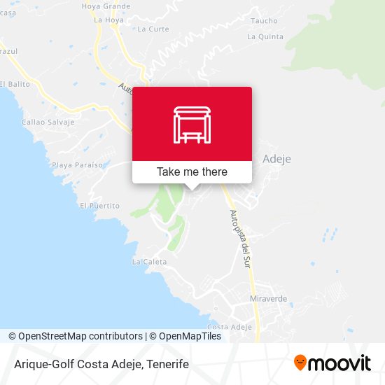 Arique-Golf Costa Adeje map