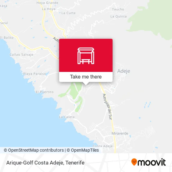 Arique-Golf Costa Adeje map