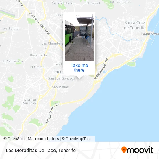 Las Moraditas De Taco map