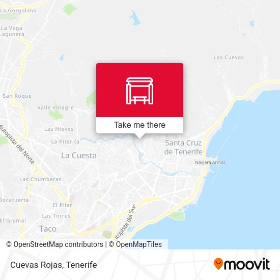Cuevas Rojas map