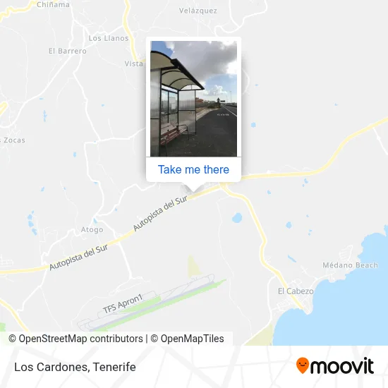 Los Cardones map