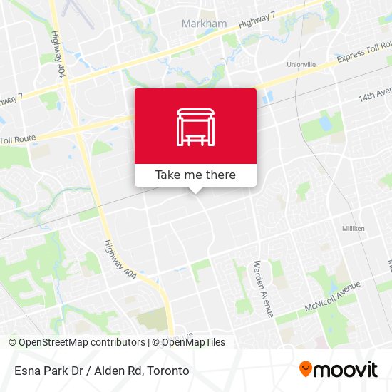 Esna Park Dr / Alden Rd plan